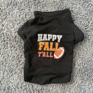 NWOT “happy fall ya’ll” dog shirt